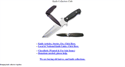Desktop Screenshot of knifecollector.net